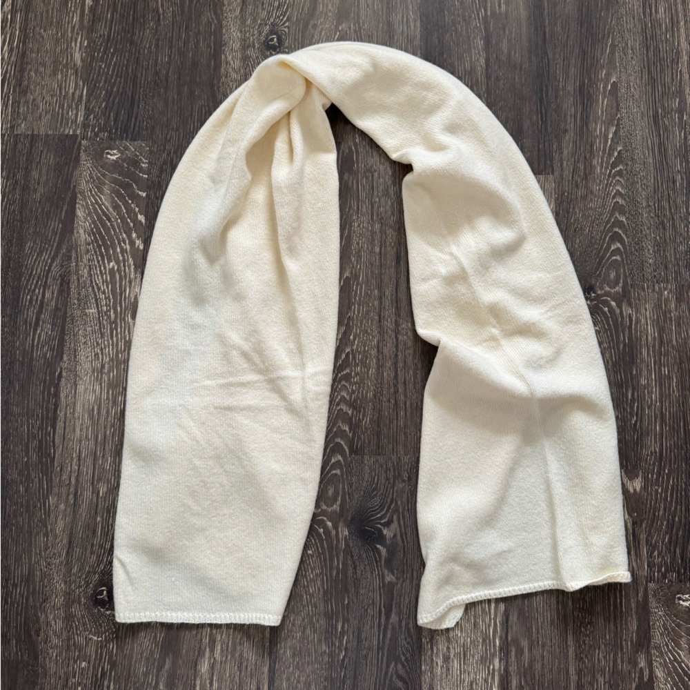 Mango ivory knit scarf